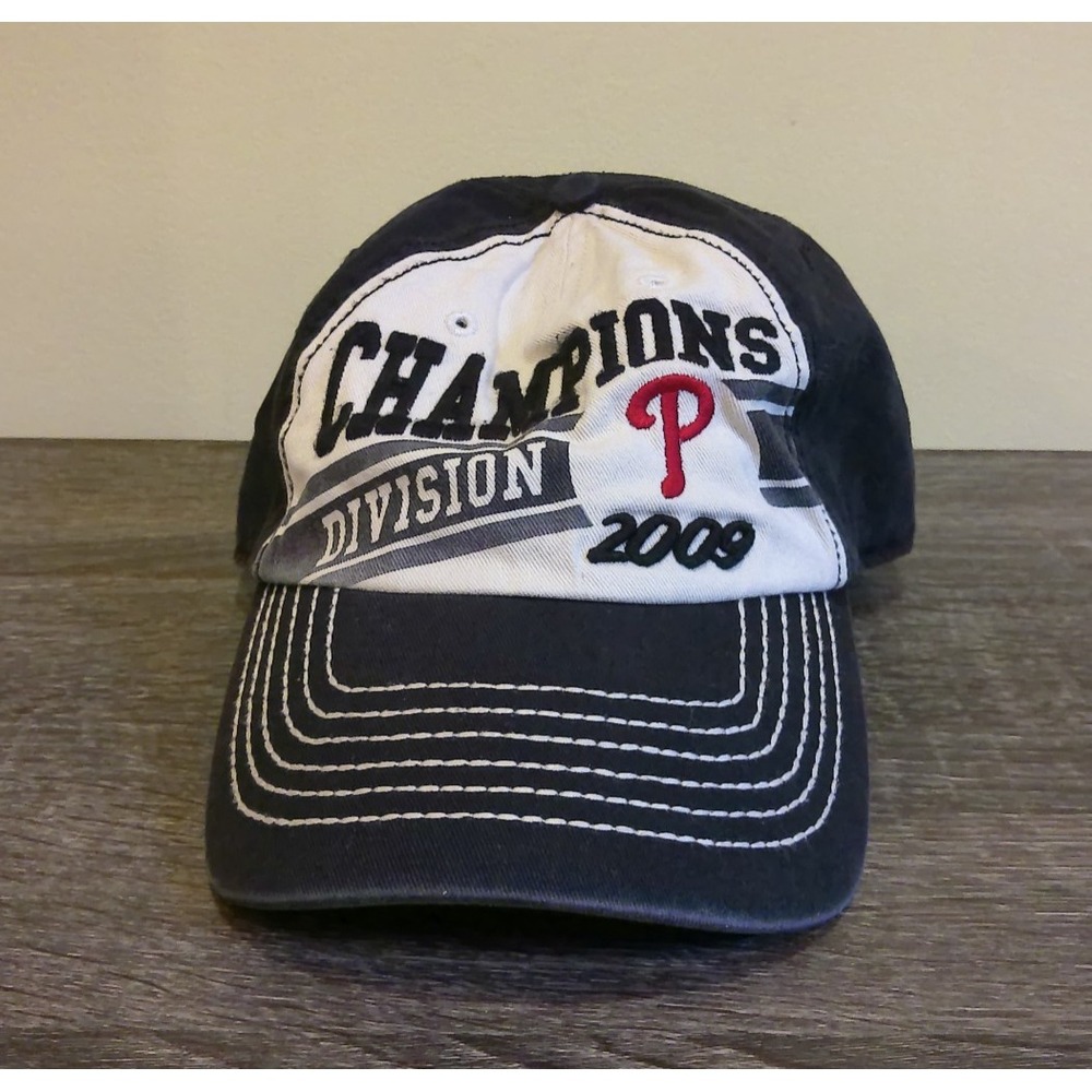 Philadelphia Phillies 2009 Division Champions Hat Cap MLB Postseason Hat '47